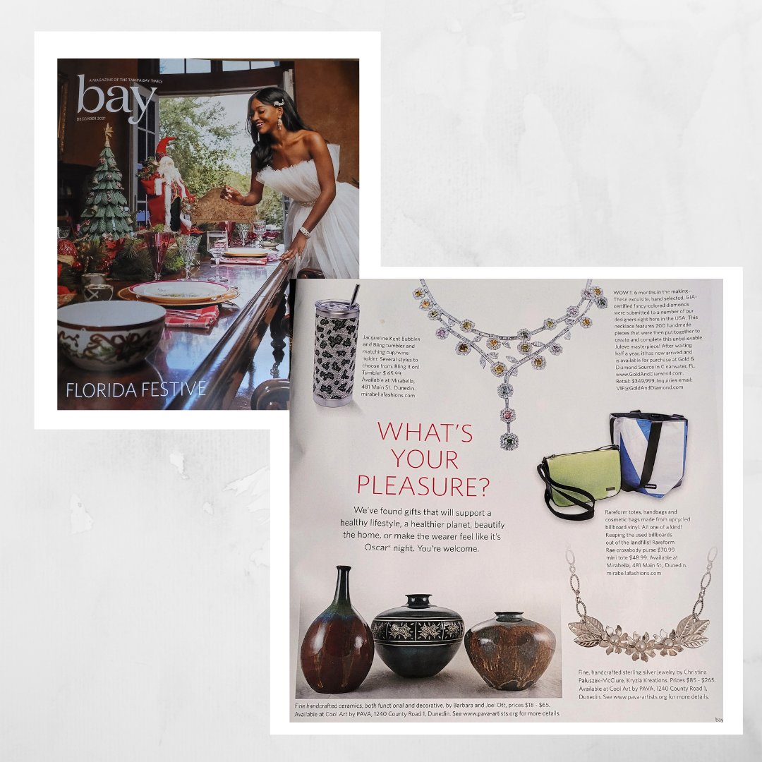 White Wildflower Necklace by Kryzia Kreations in Bay Magazine