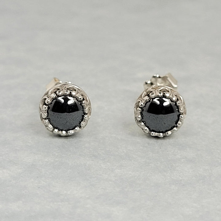 Witching Hour Hematite Stud Earrings