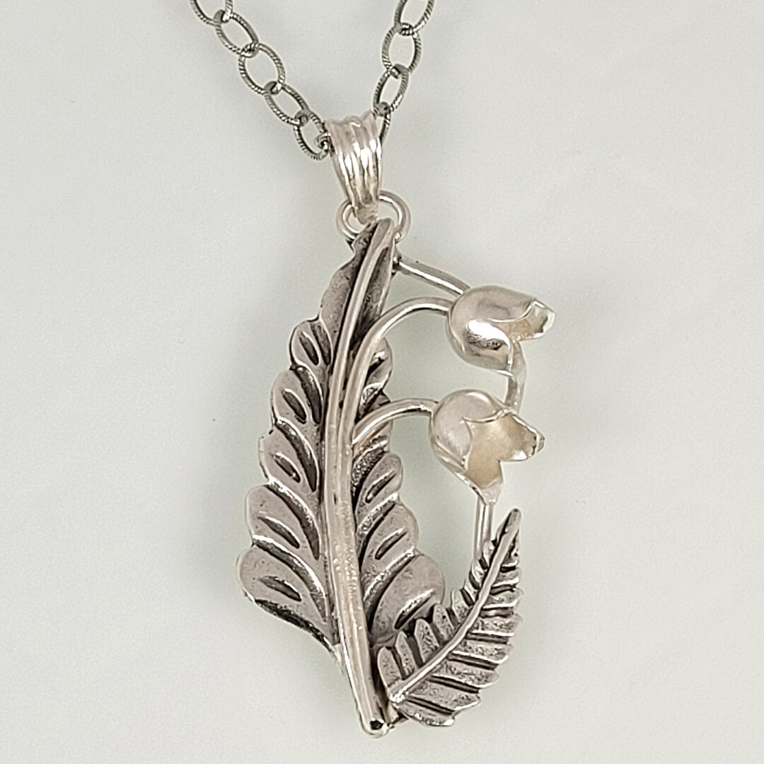 Sacred Lily Necklace - Sterling Silver, Indonesia