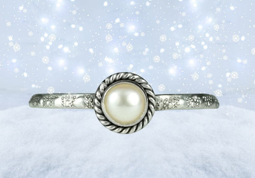 Moments Pearl Birthstone Ring, Sterling Silver