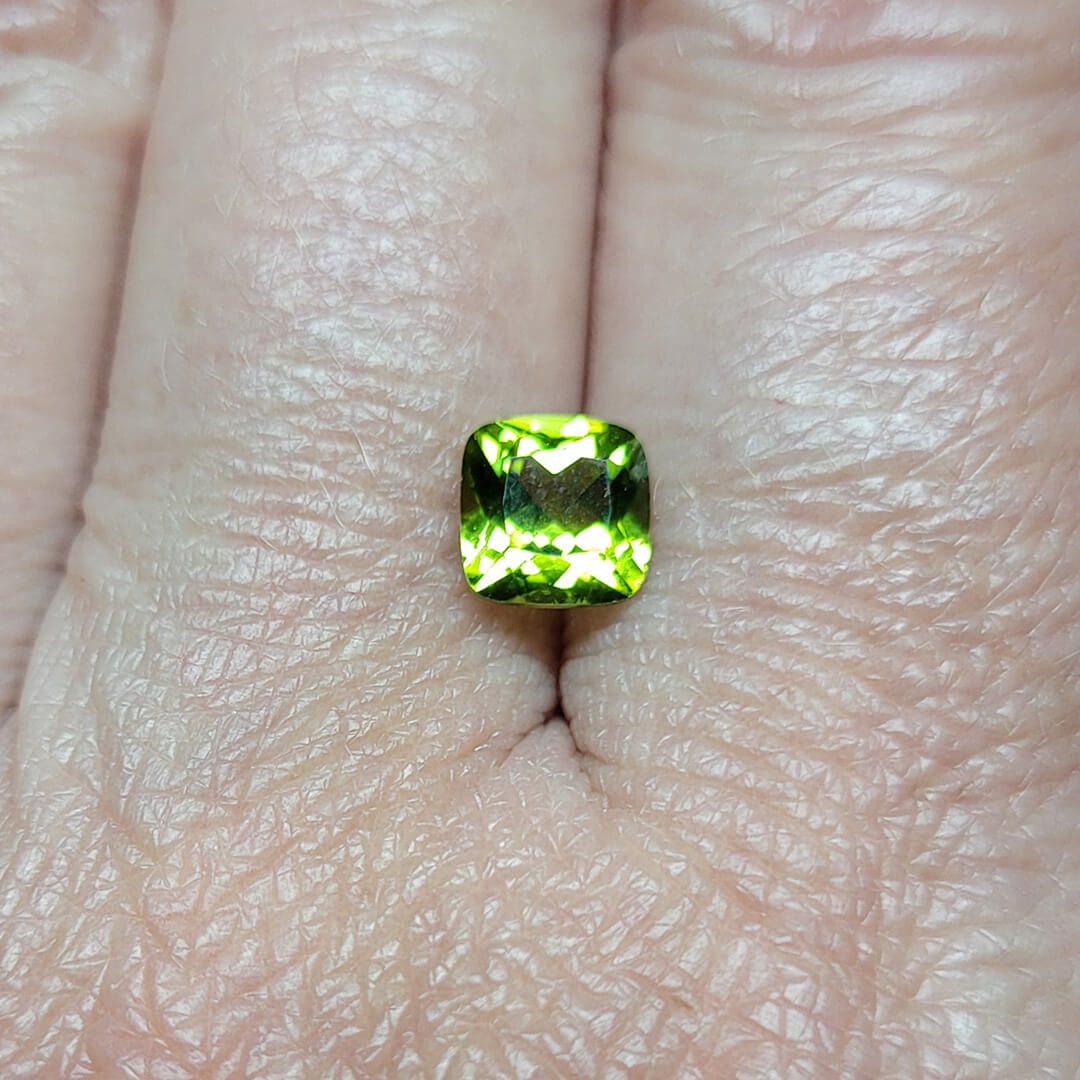 Custom Order for Susan for Cushion-Cut Peridot Ring