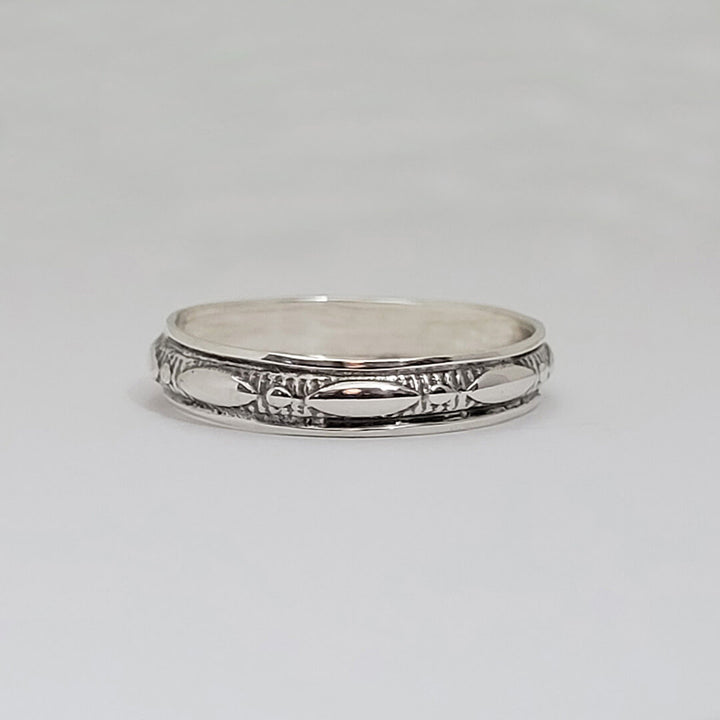 sterling silver harlequin marquise ring band