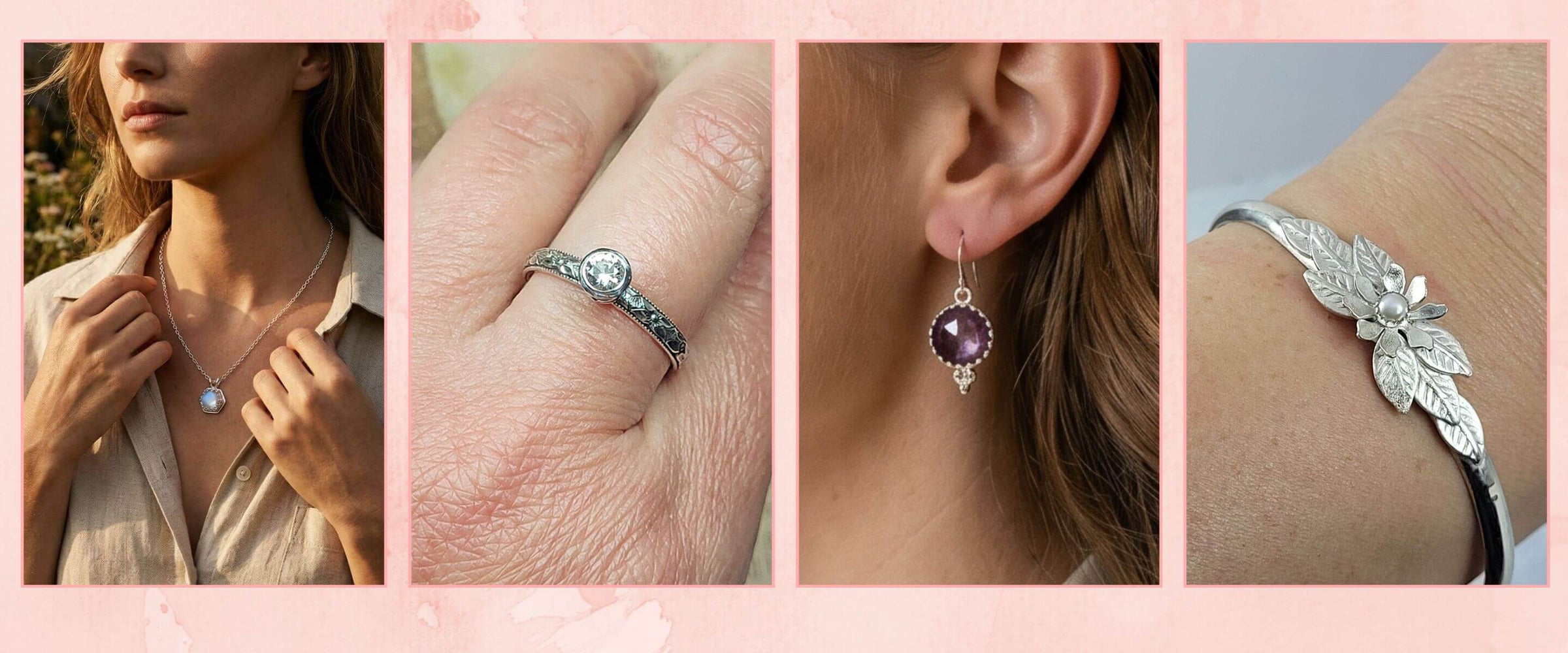jewelry sizing and styling guides for necklaces, rings, earrings and bracelets - Kryzia Kreations Jewelry