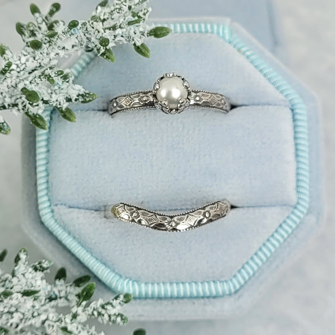 Buy Oval Diamond Ring, Pearl Diamond Cluster Engagement Ring, Oval Cut Diamond  Engagement Ring by Minimalvs Online in India - Etsy