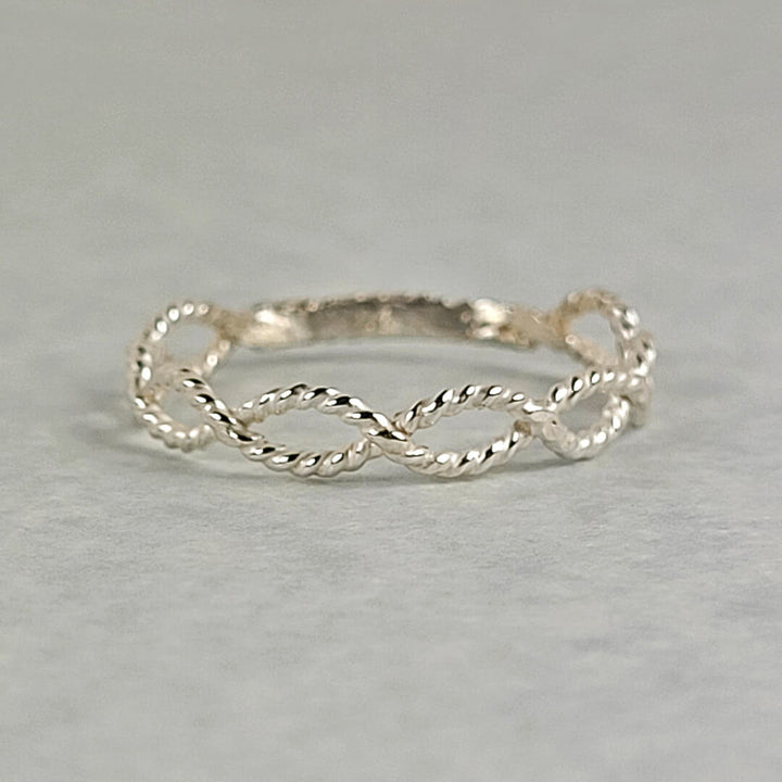 Sterling Silver Braided Ring Band