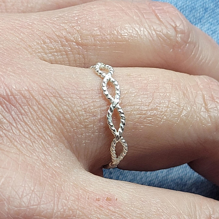 Sterling Silver Braided Ring Band