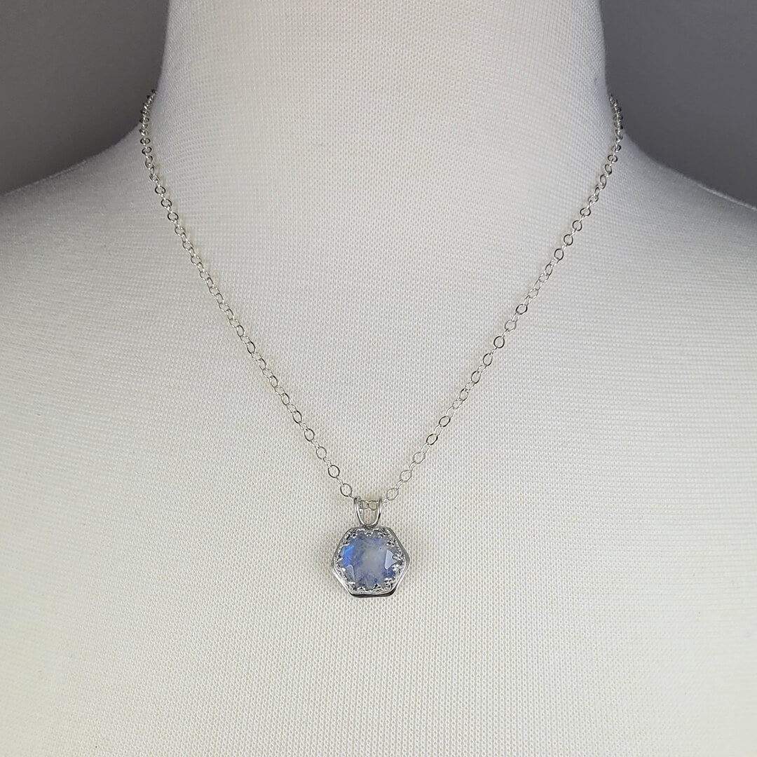Antique Victorian Moonstone Festoon 9ct Necklace | Collectors Weekly